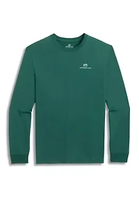 Men's Long Sleeve Club Car Santa Graphic T-Shirt