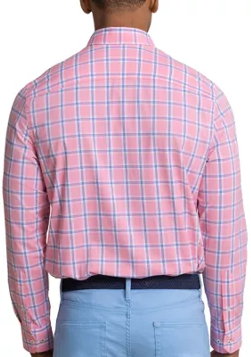 Men's South Beach Coastal Breeze Plaid Shirt
