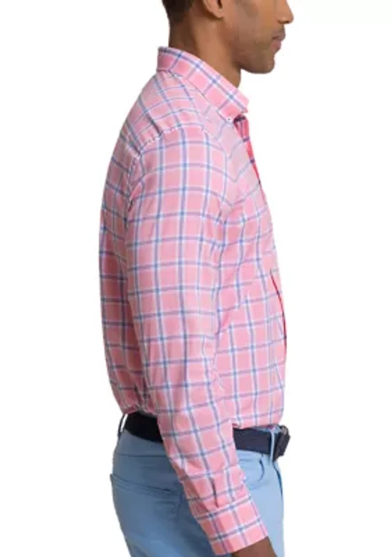 Men's South Beach Coastal Breeze Plaid Shirt