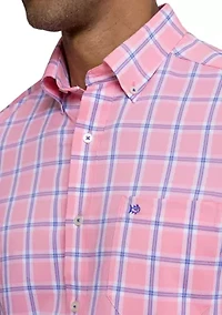 Men's South Beach Coastal Breeze Plaid Shirt