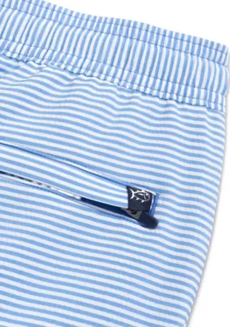 Men's Ocean Breeze Seersucker Swim Shorts