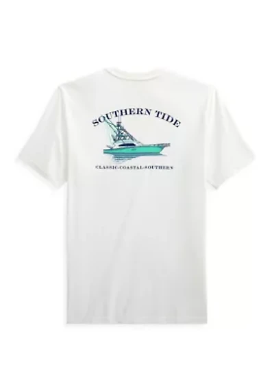 Men's Fishing Boat Graphic T-Shirt