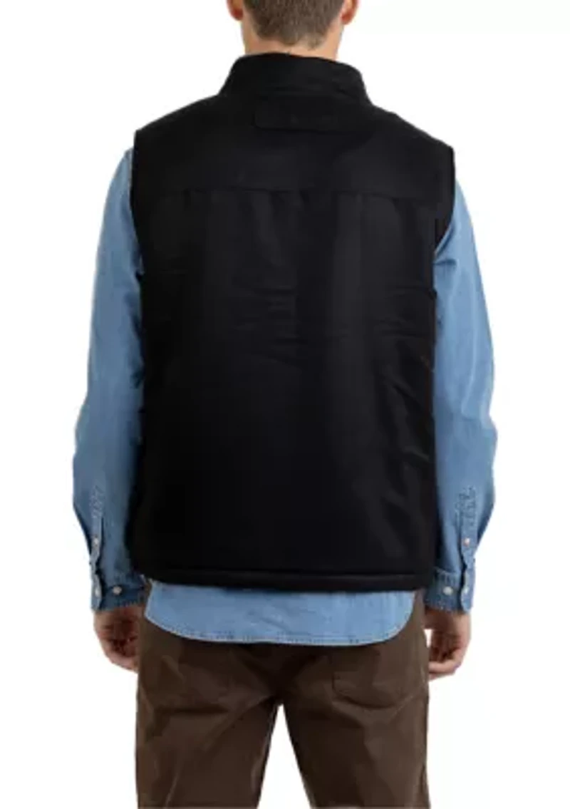 Rainforest Nubuck Sherpa Lined Micro Suede Vest