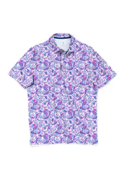 Men's Shell Tropics Printed Polo Shirt