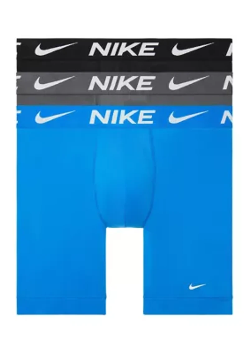 Dri-FIT Essential MicroLong Boxer Briefs (3-Pack)