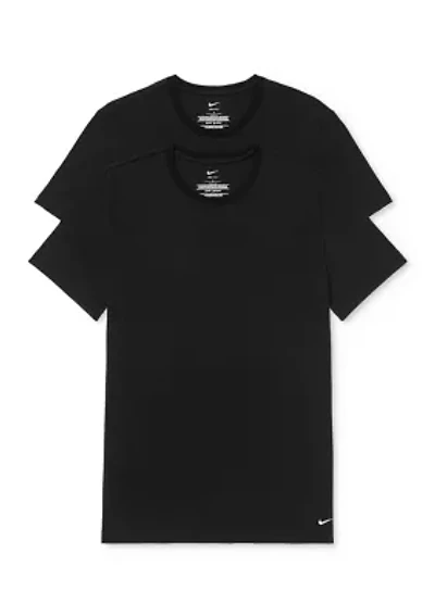 All Day Cotton Stretch 2-Pack Crew Neck T-Shirt