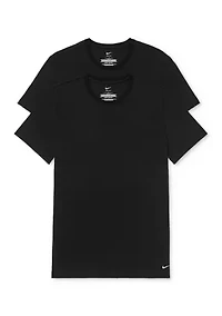 All Day Cotton Stretch 2-Pack Crew Neck T-Shirt