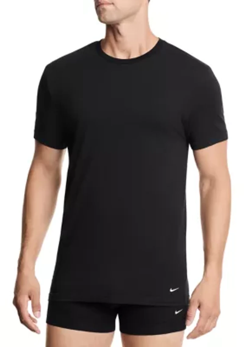 All Day Cotton Stretch 2-Pack Crew Neck T-Shirt