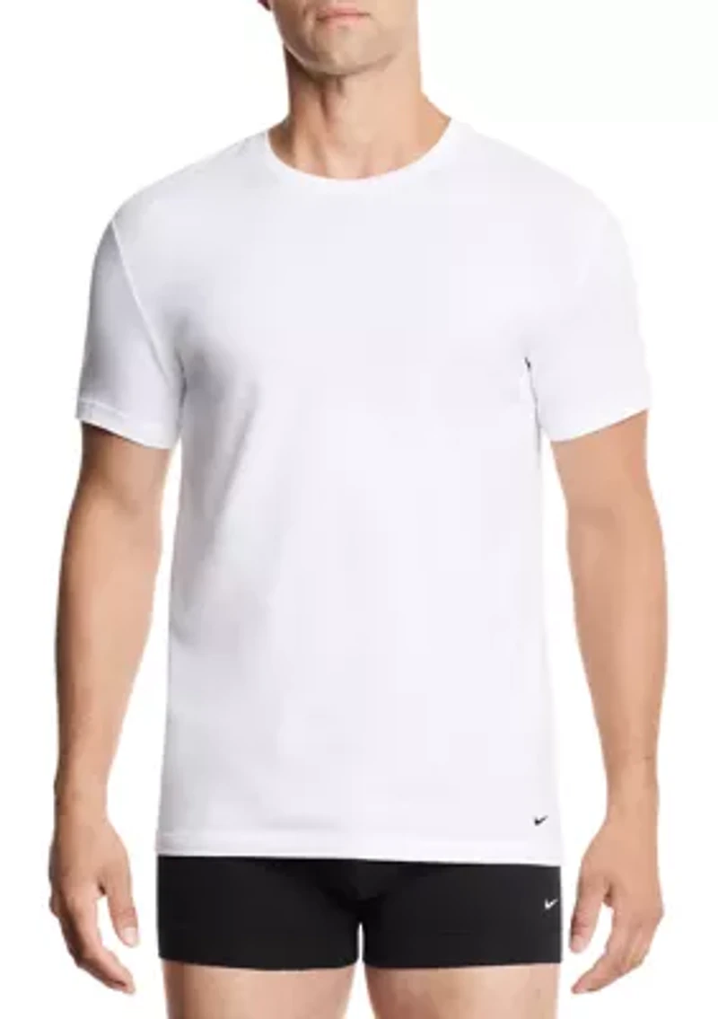 All Day Cotton Stretch 2-Pack Crew Neck T-Shirt