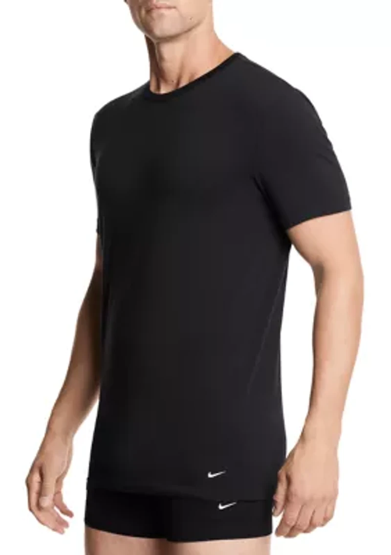 All Day Cotton Stretch 2-Pack Crew Neck T-Shirt