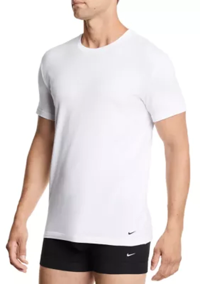 All Day Cotton Stretch 2-Pack Crew Neck T-Shirt