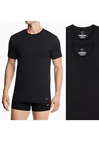 All Day Cotton Stretch 2-Pack Crew Neck T-Shirt