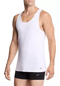 Men's All Day Cotton Stretch 2-Pack Ribbed Tank Tops
