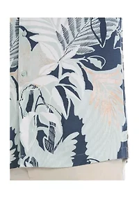 Men's Tropical Printed Button Down Shirt