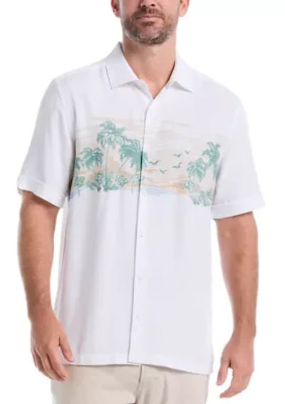 Men's Scenic Printed Short Sleeve Shirt