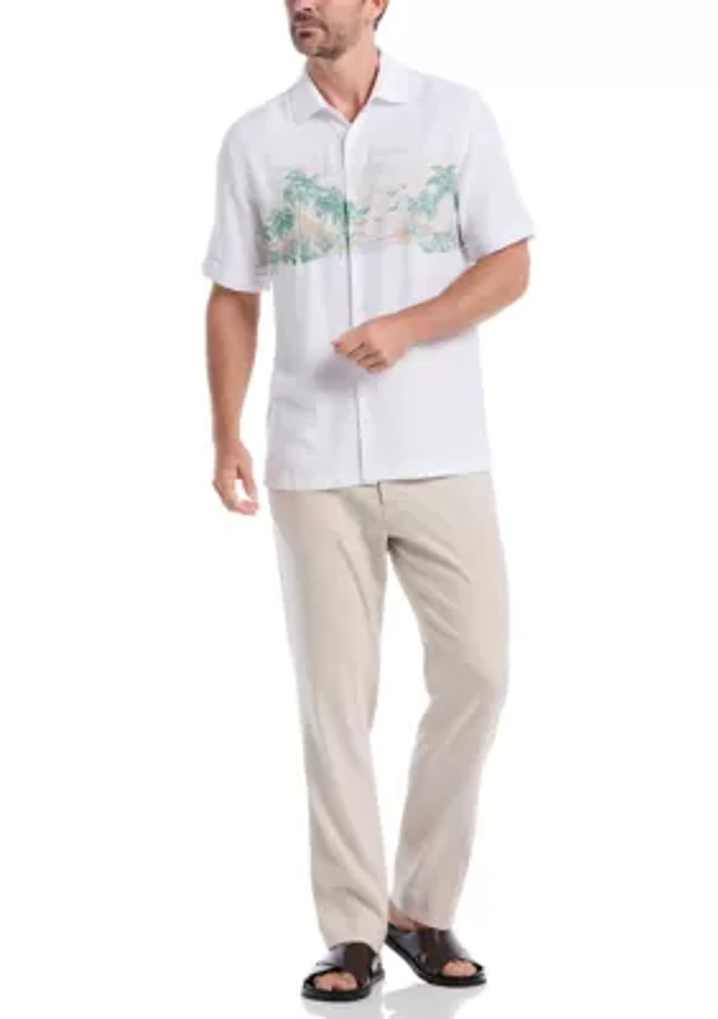 Men's Scenic Printed Short Sleeve Shirt