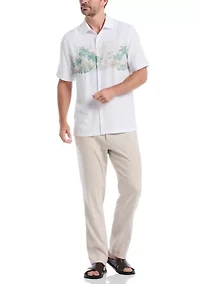 Men's Scenic Printed Short Sleeve Shirt