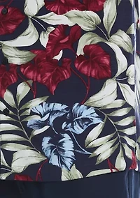 Men's Short Sleeve Floral Button Down Shirt