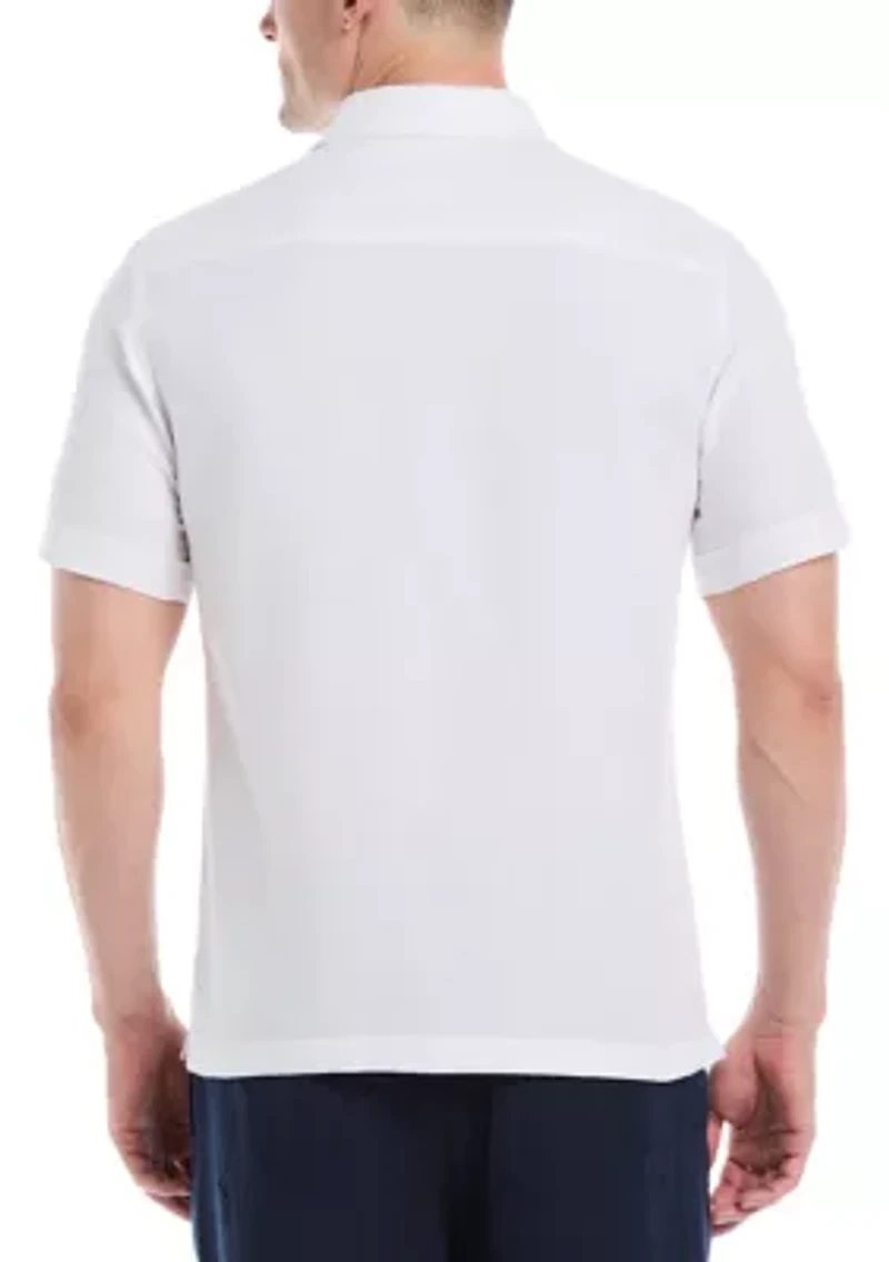 Yarn Dyed Panel Dobby Stripe Shirt