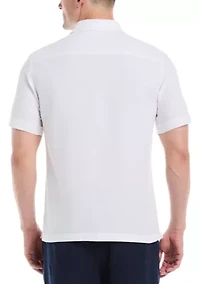 Yarn Dyed Panel Dobby Stripe Shirt