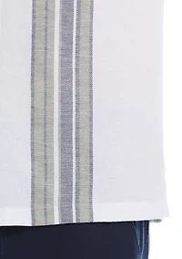 Yarn Dyed Panel Dobby Stripe Shirt