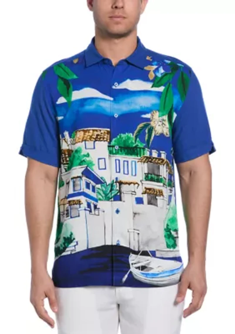 Big & Tall Tropical Print Shirt