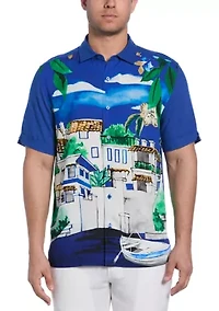 Big & Tall Tropical Print Shirt