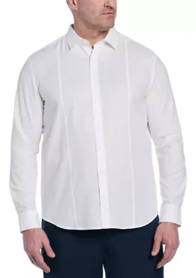 Big & Tall Single Tuck Printed Shirt