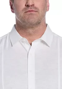 Big & Tall Single Tuck Printed Shirt