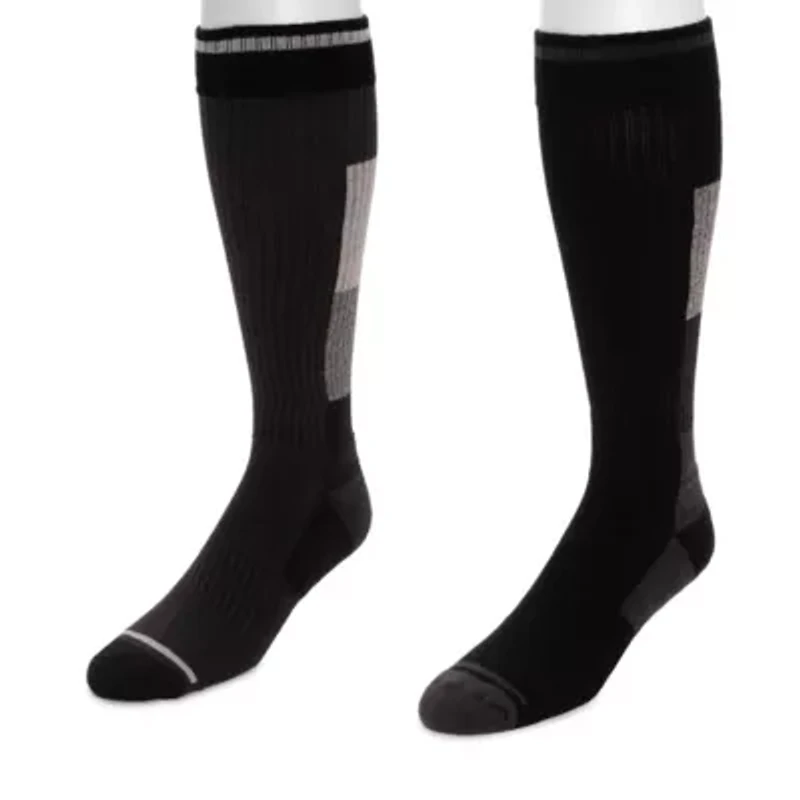 Tall Cotton Blend Compression Socks (2 Pair Pack)