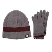 Ribbed Beanie & Glove Set