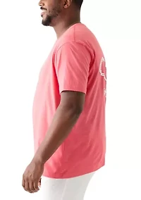 Men's Big Skull and Hooks Graphic T-Shirt