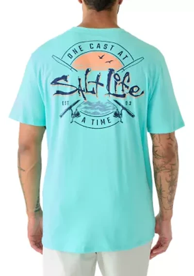 Big & Tall One Cast at a Time 30’s Graphic T-Shirt