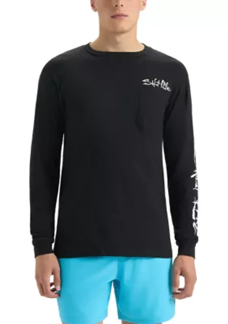 Secret Spot Long Sleeve Graphic T-Shirt