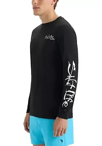 Secret Spot Long Sleeve Graphic T-Shirt