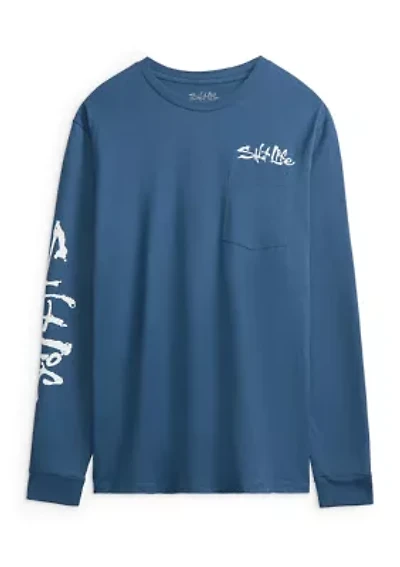 Men's Sailfish ‘N Bones Long Sleeve 30s Graphic T-Shirt