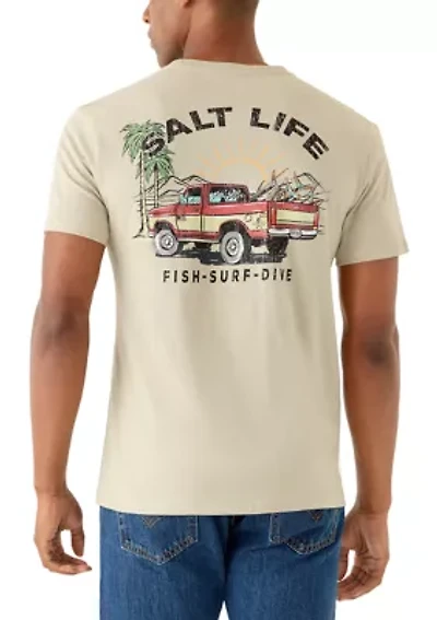 Trucks and Tail Short Sleeve 30s Tee