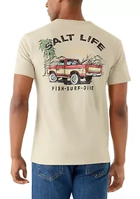 Trucks and Tail Short Sleeve 30s Tee