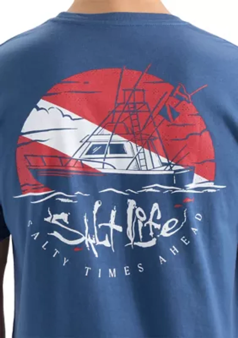 Men's Graphic Day Diver Short Sleeve 30s T-Shirt