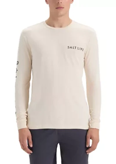 Men's Fishing Buddy Long Sleeve 30s Graphic T-Shirt