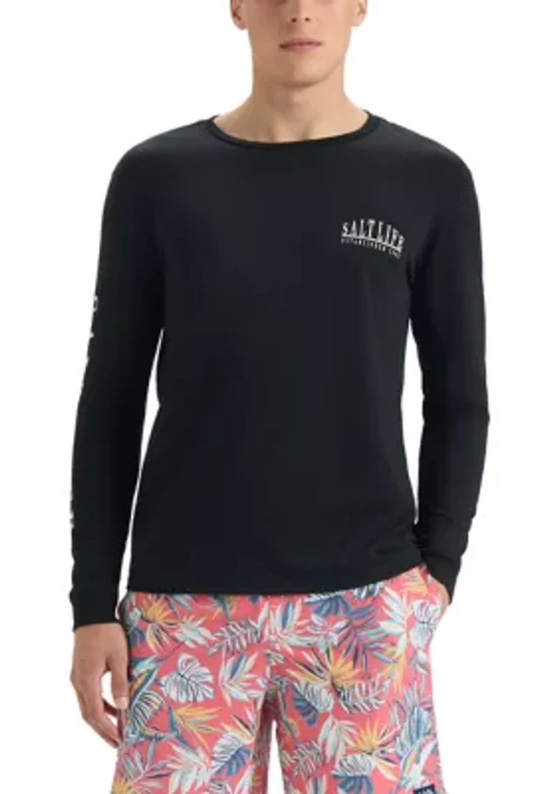 Palm Islet Long Sleeve Graphic T-Shirt