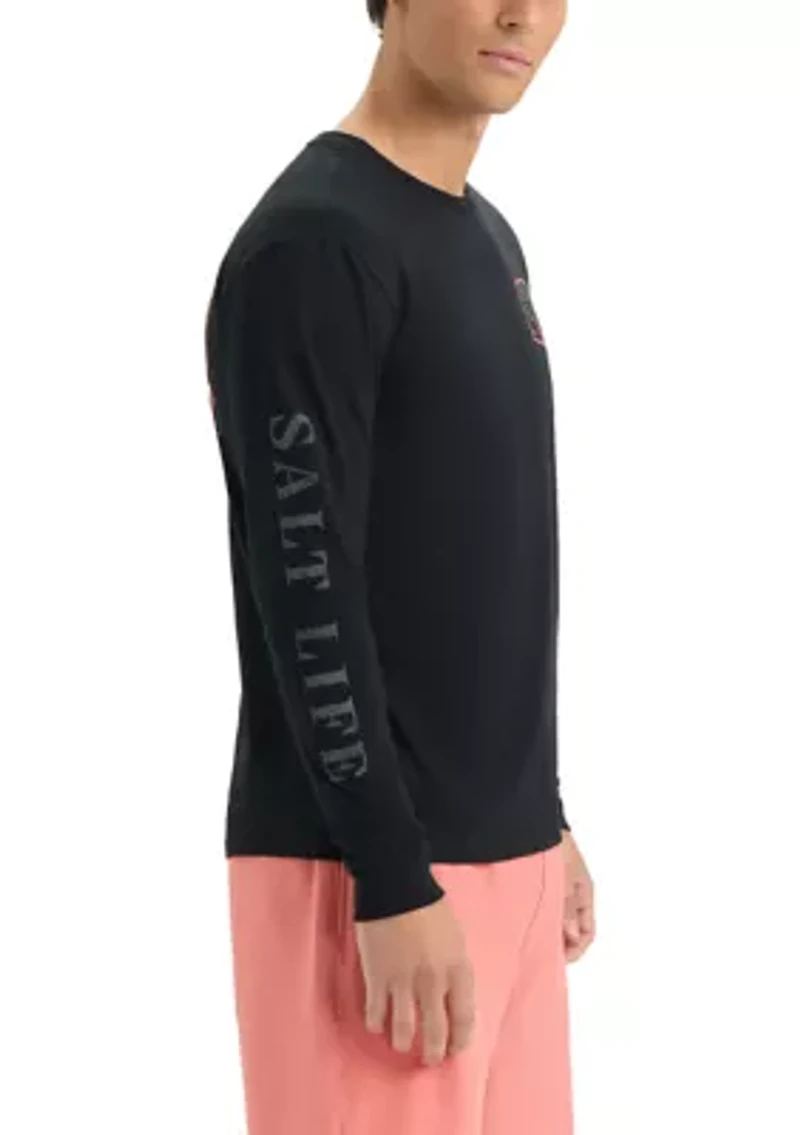 Gone Divin Long Sleeve 30s Graphic T-Shirt