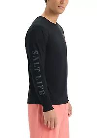 Gone Divin Long Sleeve 30s Graphic T-Shirt