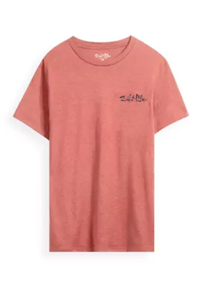 Men's Tall Salt Life Beach Therapy 30's Graphic T-Shirt