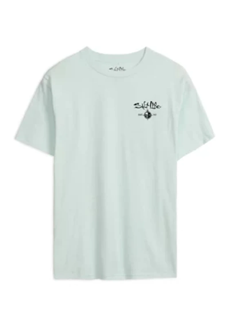 Men’s Salty Forecast Boat 30’s Short Sleeve T-Shirt