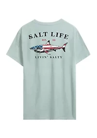 Big & Tall Salt Life Men’s Jaws of Steel &Tall 30’s Shirt