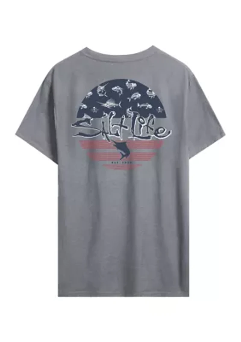 Men’s Salty Honor Bones 2.0 30’s Short Sleeve T-Shirt