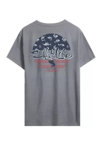 Men’s Salty Honor Bones 2.0 30’s Short Sleeve T-Shirt
