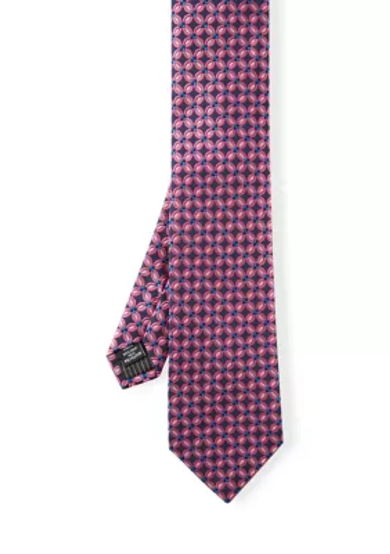 Medallion Print Tie