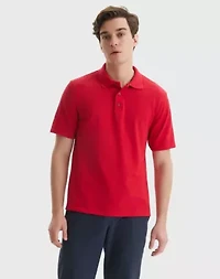 Hanes Men's Pique Polo Shirt (Big & Tall Sizes Available)